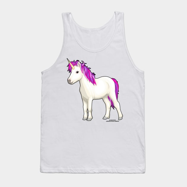 Unicorn Magical Fantasy Creature Novelty Gift Tank Top by Airbrush World